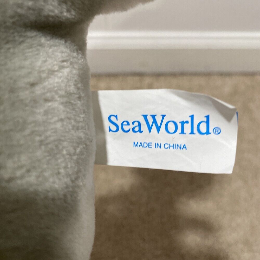 vintage sea world dolphin plush Stuffed Animal With Tags Blue Eyes With Tags - Picture 7 of 10